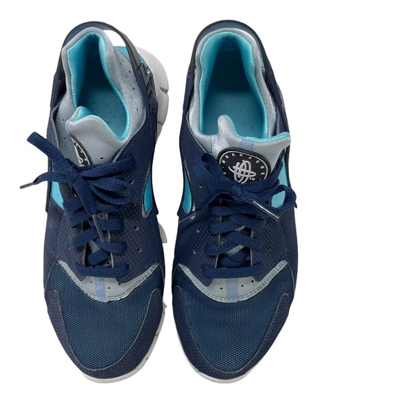 Nike Huarache Free Run Midnight Navy Sneakers Size 10 510801 444 | - Picture 5 of 13